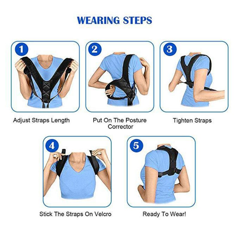 Posture Corrector Adjustable Back Support Belt Spine Back Belt Shoulder Brace Posture Correction Back Straightener Corset Posture Corrector Adjustable Back Support Belt Spine Back Belt Shoulder Brace Posture Correction Back Straightener Corset
