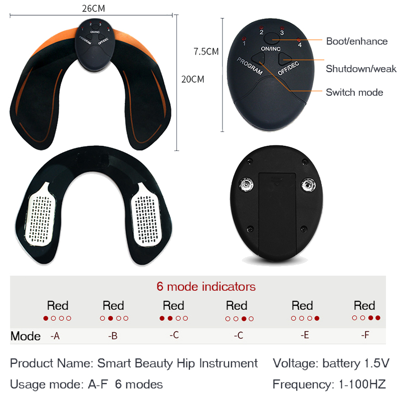 EMS Wireless Muscle Stimulator Trainer Smart Fitness Abdominal Training Electric Weight Loss Stickers Body Slimming Belt Unisex