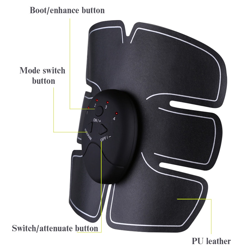 EMS Wireless Muscle Stimulator Trainer Smart Fitness Abdominal Training Electric Weight Loss Stickers Body Slimming Belt Unisex EMS Wireless Muscle Stimulator Trainer Smart Fitness Abdominal Training Electric Weight Loss Stickers Body Slimming Belt Unisex