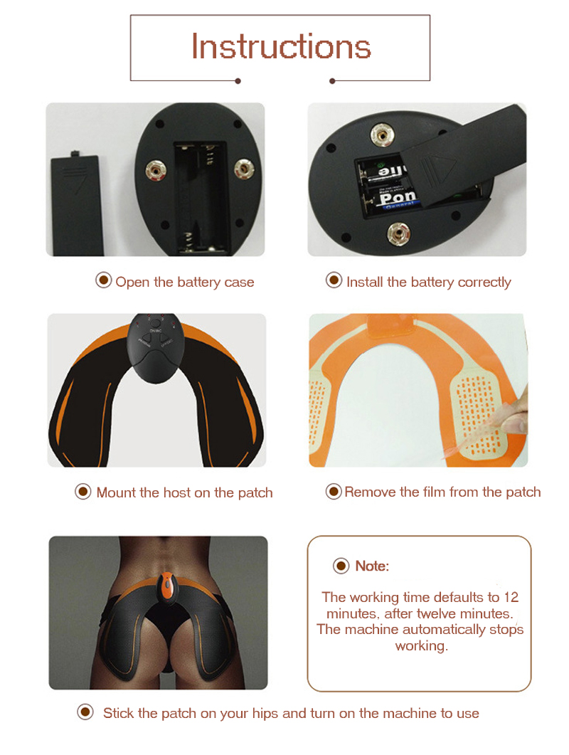EMS Wireless Muscle Stimulator Trainer Smart Fitness Abdominal Training Electric Weight Loss Stickers Body Slimming Belt Unisex