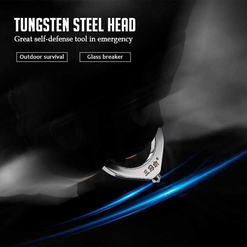 Outdoor Multi-Tool Chain Key Ring Camping Survival Tool Carabiner Glass Breaker Tiger Pinion Multifunction