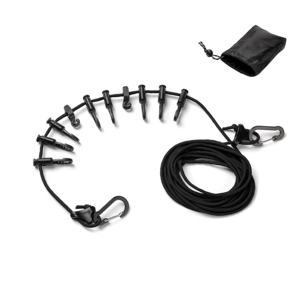 Clothesline Durable Nylon Rope Drying Rack Cloth Hanging Line Outdoor Camping Traveling Multifunction Tools Clothesline Durable Nylon Rope Drying Rack Cloth Hanging Line Outdoor Camping Traveling Multifunction Tools