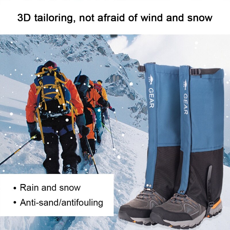 Snow Boots Outdoor Camping Climbing Waterproof Snow Legging Gaiters For Men And Women Teekking Skiing Desert Shoes Covers