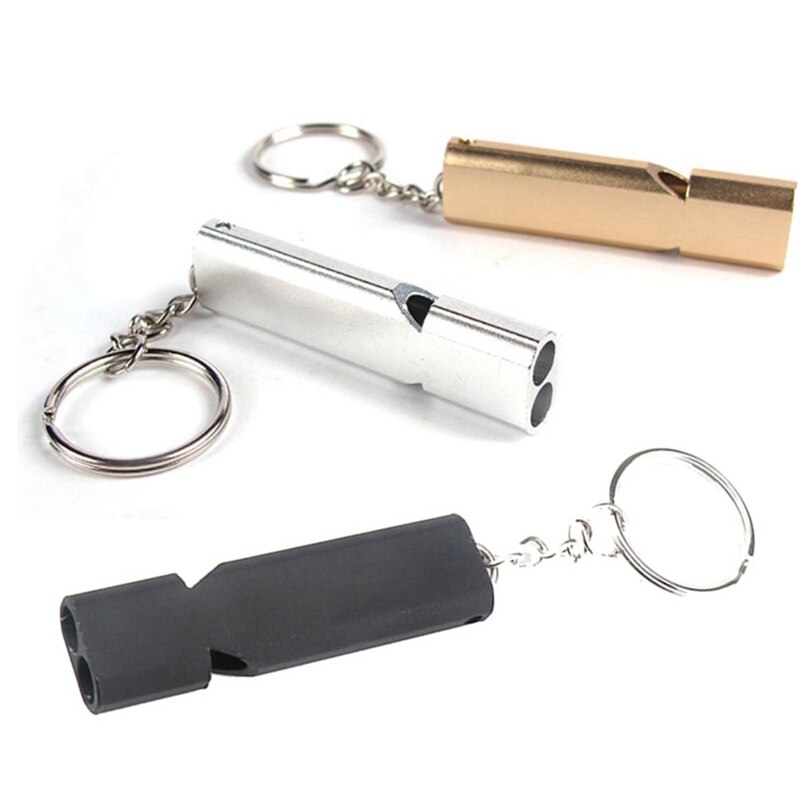 Emergency Whistles Super Loud Lifeguard Safety Survival Whistle with Keychain for SOS Survival Training