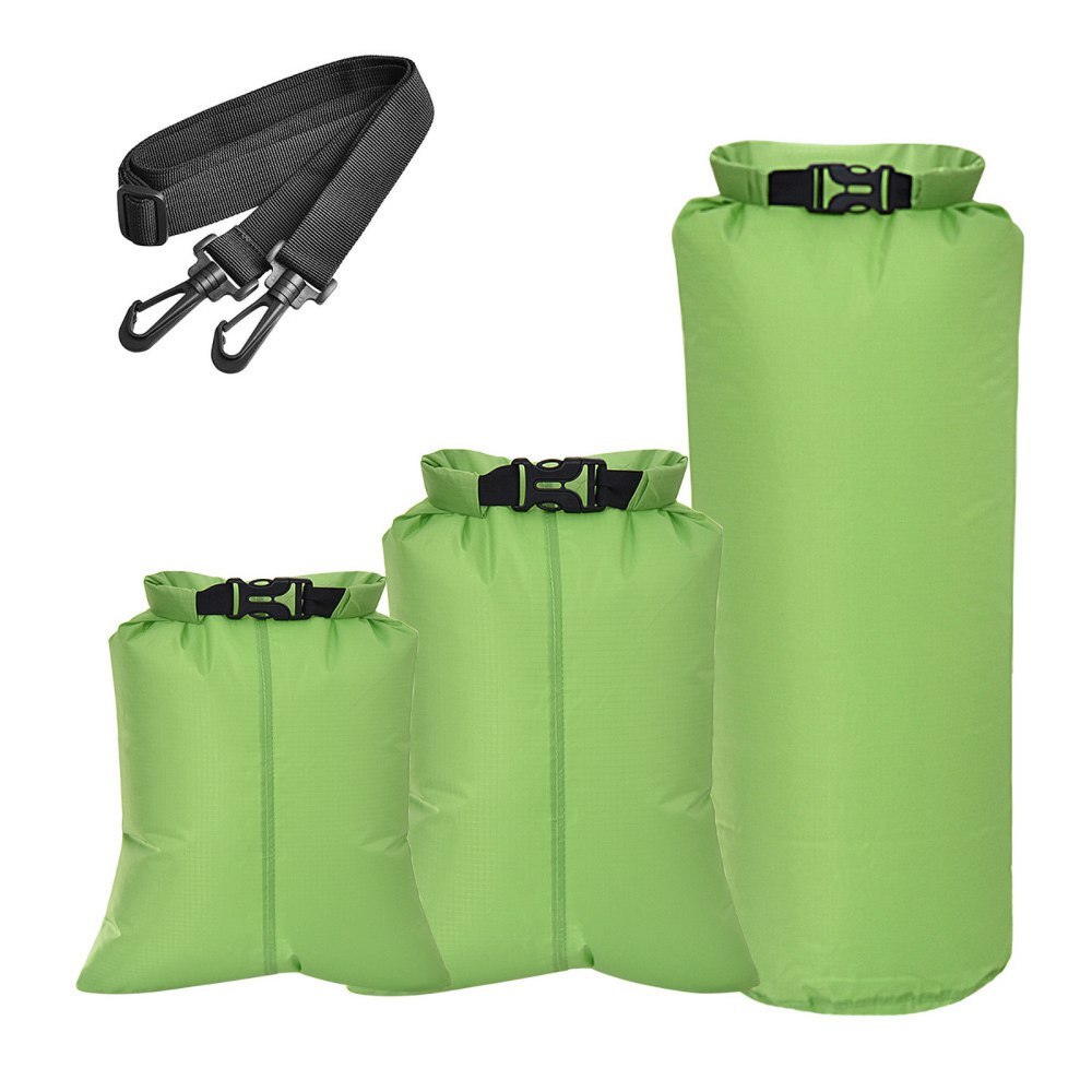3pcs Waterproof Dry Bags with Detachable Shoulder Strap Portable for Swimming Rafting Kayaking Storage Pouch Pack Sack 3pcs Waterproof Dry Bags with Detachable Shoulder Strap Portable for Swimming Rafting Kayaking Storage Pouch Pack Sack