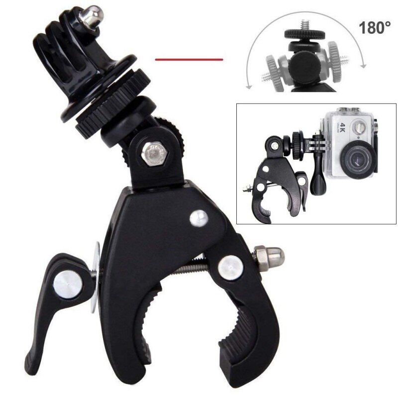 High Quality Bicycle Handlebar Camera DV DSLR Bike Screw Clip For Camera DV Bicycle Bracket Clamp Bracket Tripod Mount