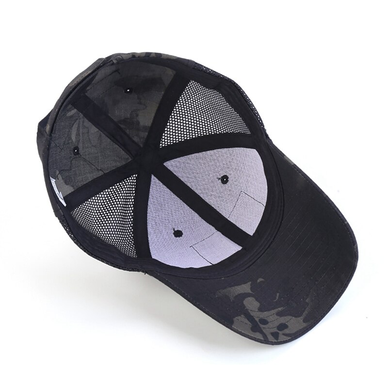 Tactical Camo Cap Outdoor Sport Snapback Stripe Militarie Camouflage Hat Simplicity Hunting Mesh Cap Tactical Camo Cap Outdoor Sport Snapback Stripe Militarie Camouflage Hat Simplicity Hunting Mesh Cap
