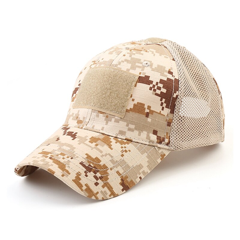 Tactical Camo Cap Outdoor Sport Snapback Stripe Militarie Camouflage Hat Simplicity Hunting Mesh Cap