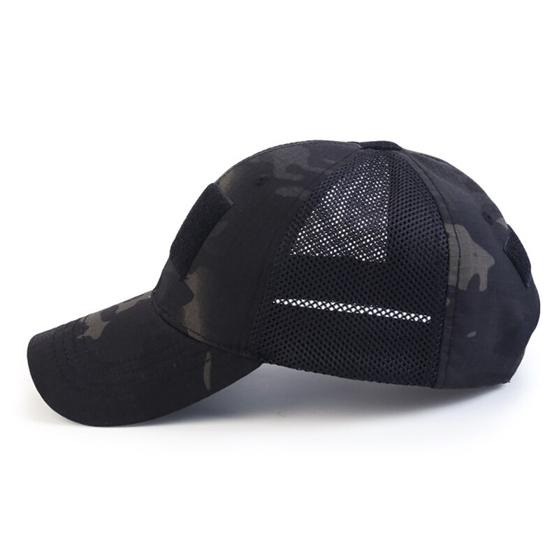 Tactical Camo Cap Outdoor Sport Snapback Stripe Militarie Camouflage Hat Simplicity Hunting Mesh Cap Tactical Camo Cap Outdoor Sport Snapback Stripe Militarie Camouflage Hat Simplicity Hunting Mesh Cap