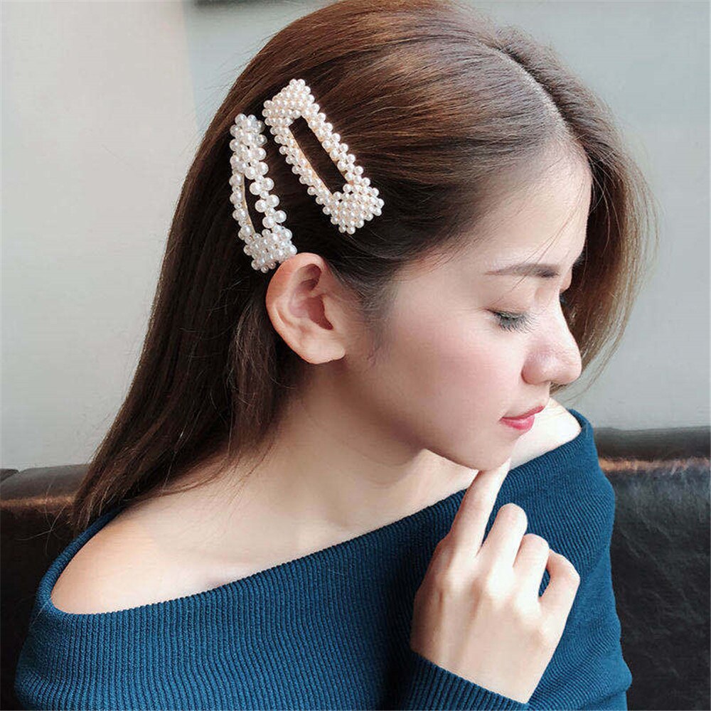 10PCS/Set Women Girls Elegant Imitation Pearls Geometric Hairpins Sweet Hair Ornament Clips Barrettes Fashion Hair Accessories 10PCS/Set Women Girls Elegant Imitation Pearls Geometric Hairpins Sweet Hair Ornament Clips Barrettes Fashion Hair Accessories