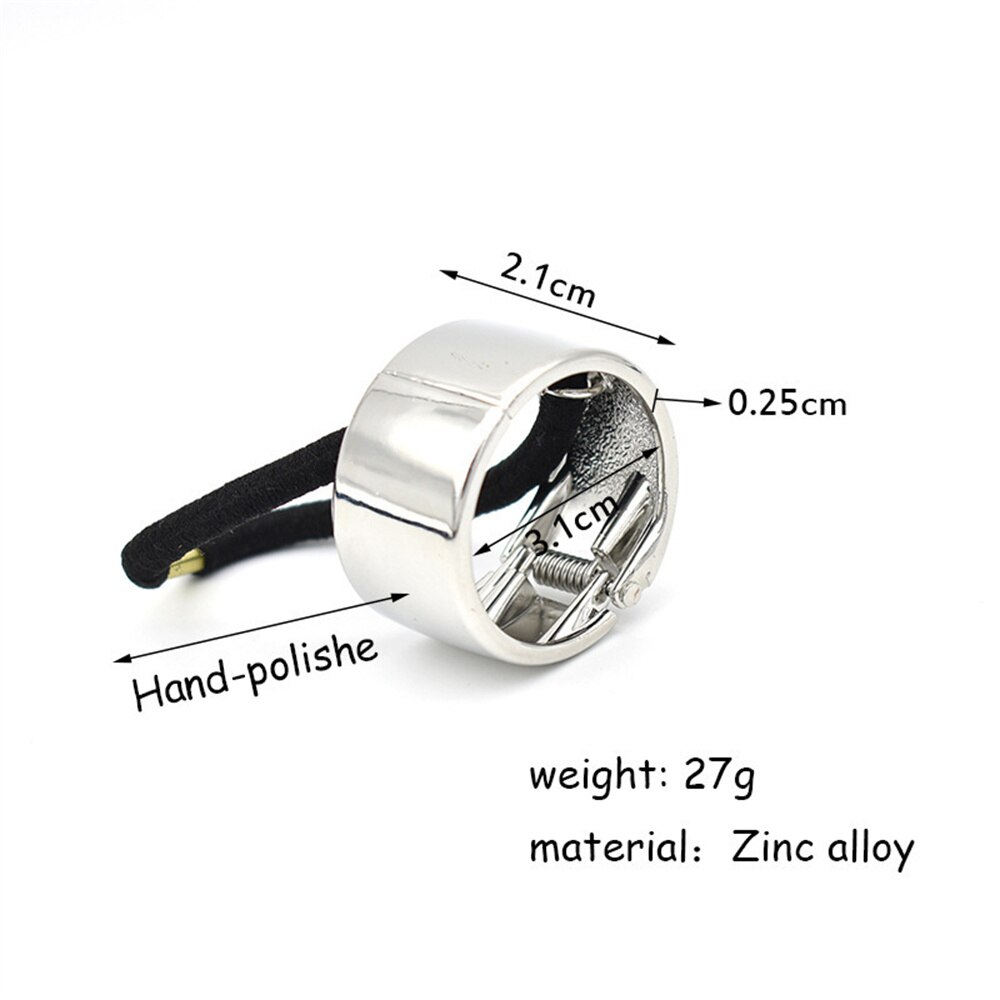 Chic Simple Hair Ring Metal Horsetail Wild Rope For Woman Girls Scrunchy Punk Ponytail Holder Elastic Hair Band Hair Accessories Chic Simple Hair Ring Metal Horsetail Wild Rope For Woman Girls Scrunchy Punk Ponytail Holder Elastic Hair Band Hair Accessories