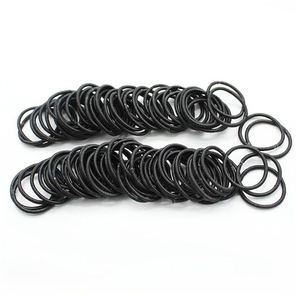 New 100pcs/lot Hair bands Girl Candy Color Elastic Rubber Band Hair band Child Baby Headband Scrunchie Hair Accessories For Hair