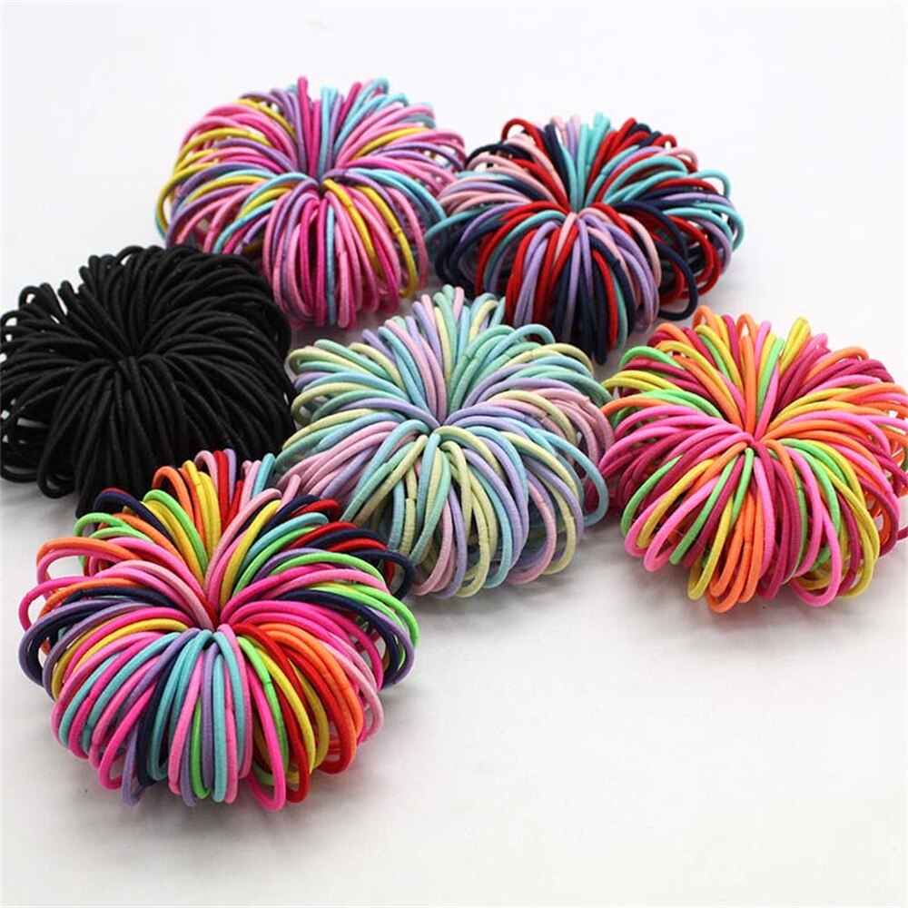 New 100pcs/lot Hair bands Girl Candy Color Elastic Rubber Band Hair band Child Baby Headband Scrunchie Hair Accessories For Hair New 100pcs/lot Hair bands Girl Candy Color Elastic Rubber Band Hair band Child Baby Headband Scrunchie Hair Accessories For Hair