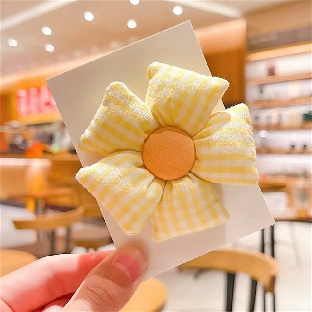 Rubber Bands For Girls Lovely Cartoon Flowers Butterfly Elastic Hair Bands Head Rope Ponytail Holder Children's Hair Accessories