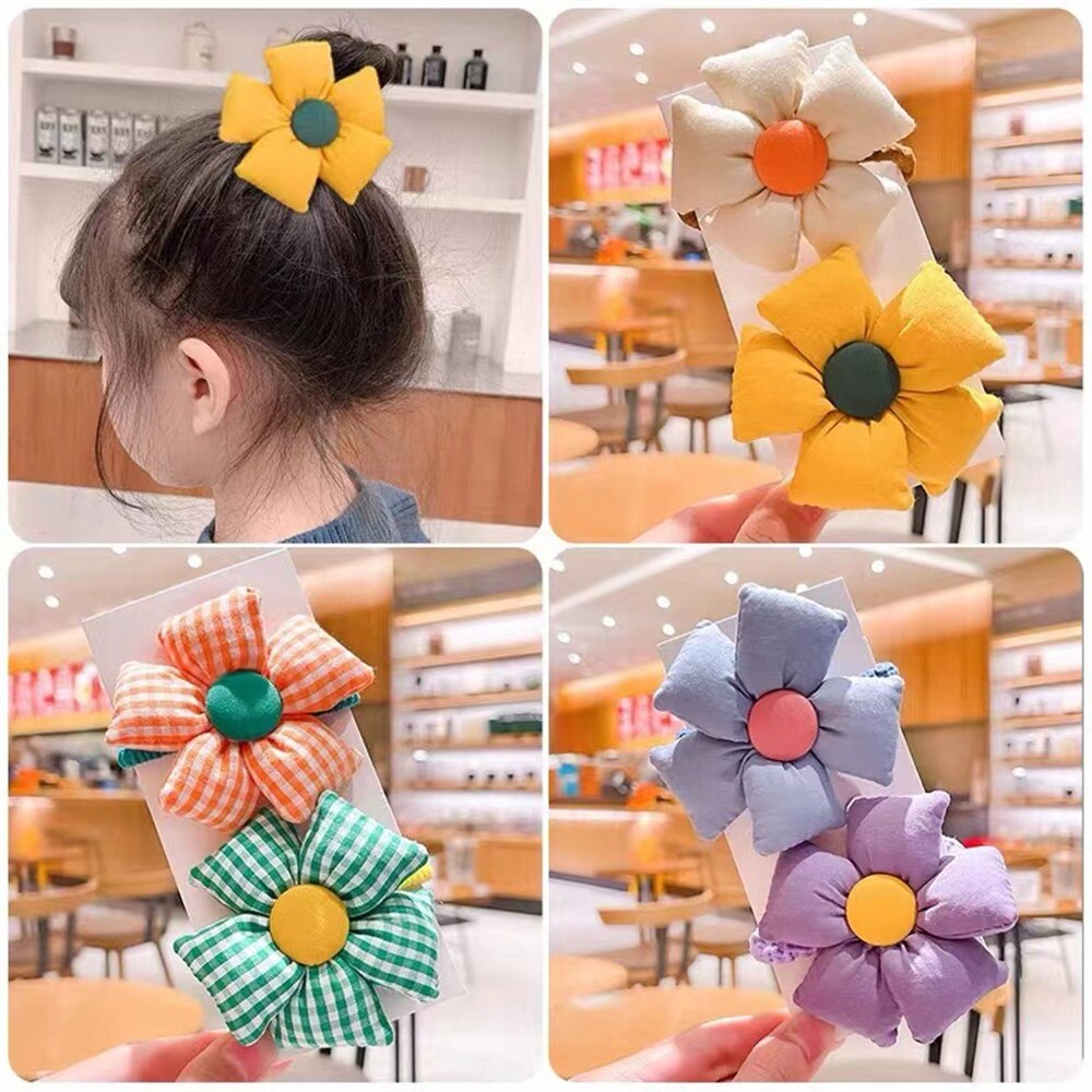 Rubber Bands For Girls Lovely Cartoon Flowers Butterfly Elastic Hair Bands Head Rope Ponytail Holder Children's Hair Accessories Rubber Bands For Girls Lovely Cartoon Flowers Butterfly Elastic Hair Bands Head Rope Ponytail Holder Children's Hair Accessories