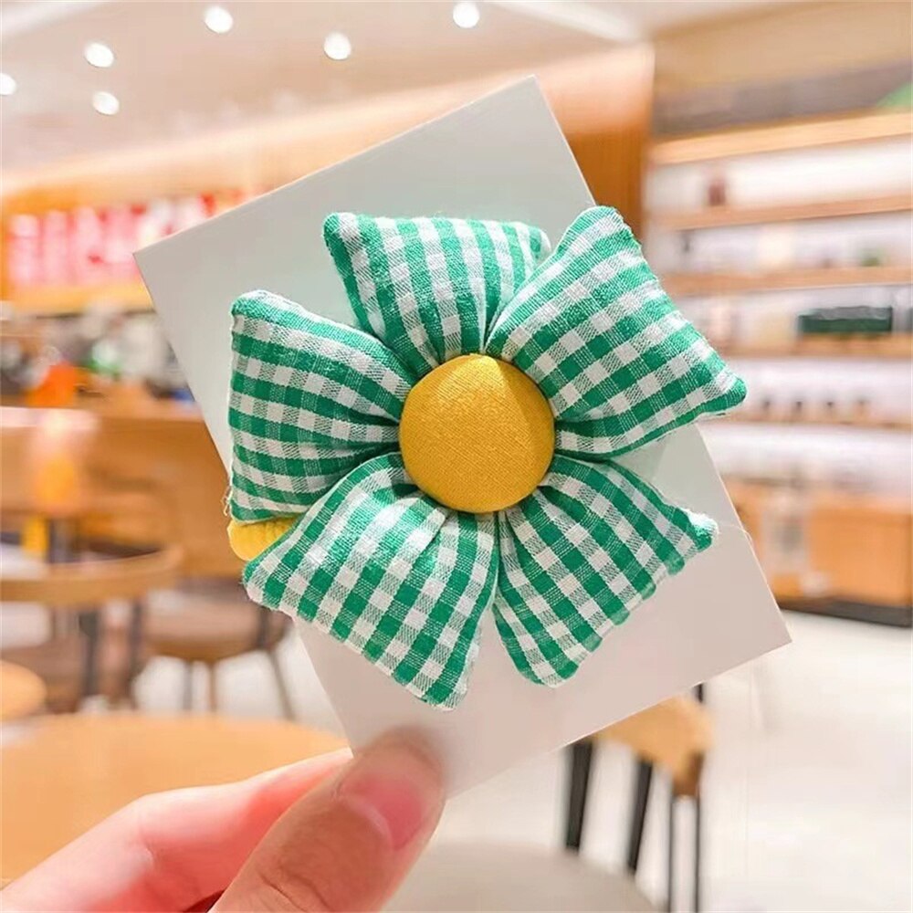 Rubber Bands For Girls Lovely Cartoon Flowers Butterfly Elastic Hair Bands Head Rope Ponytail Holder Children's Hair Accessories