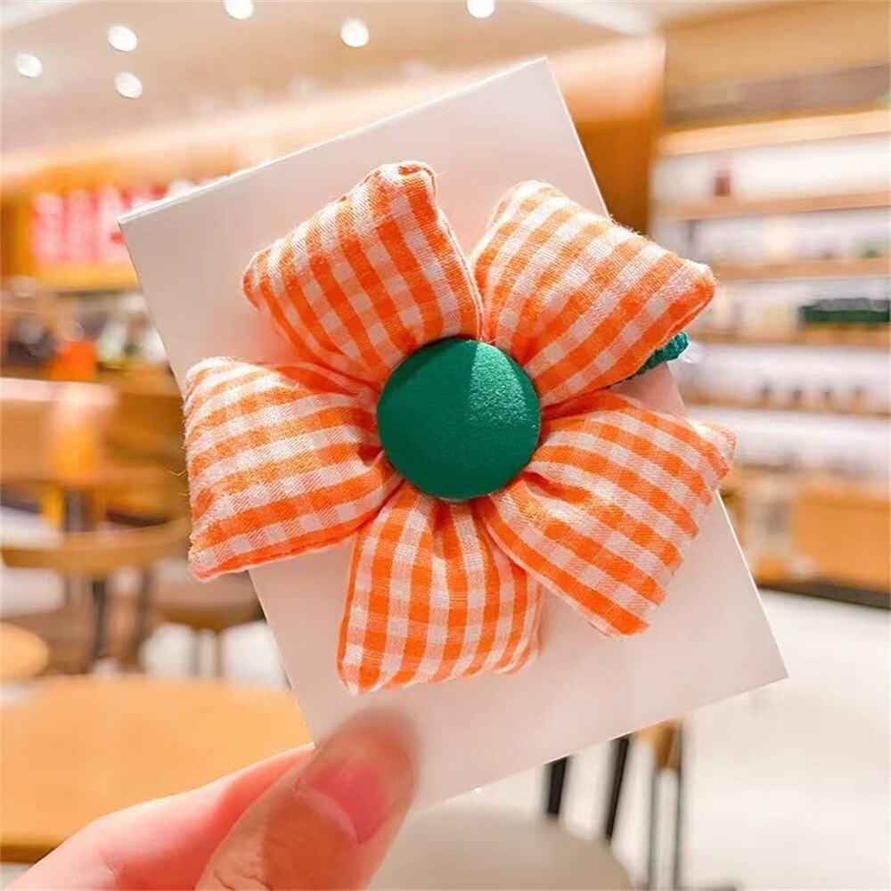 Rubber Bands For Girls Lovely Cartoon Flowers Butterfly Elastic Hair Bands Head Rope Ponytail Holder Children's Hair Accessories