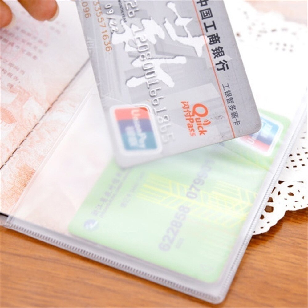 Unisex Business Transparent Matte Passport Cridit Card Waterproof Dirt ID Card Holder Travel Protector Cover Case Unisex Business Transparent Matte Passport Cridit Card Waterproof Dirt ID Card Holder Travel Protector Cover Case