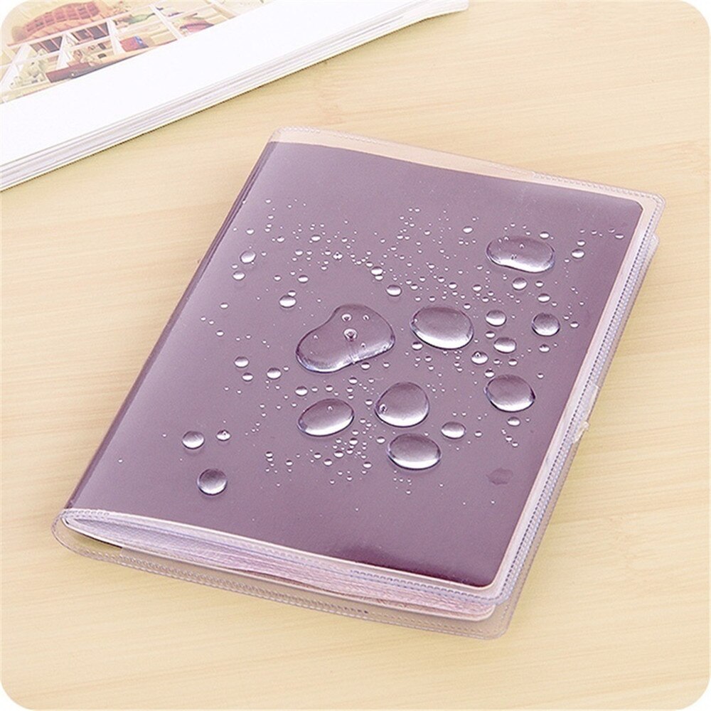 Unisex Business Transparent Matte Passport Cridit Card Waterproof Dirt ID Card Holder Travel Protector Cover Case