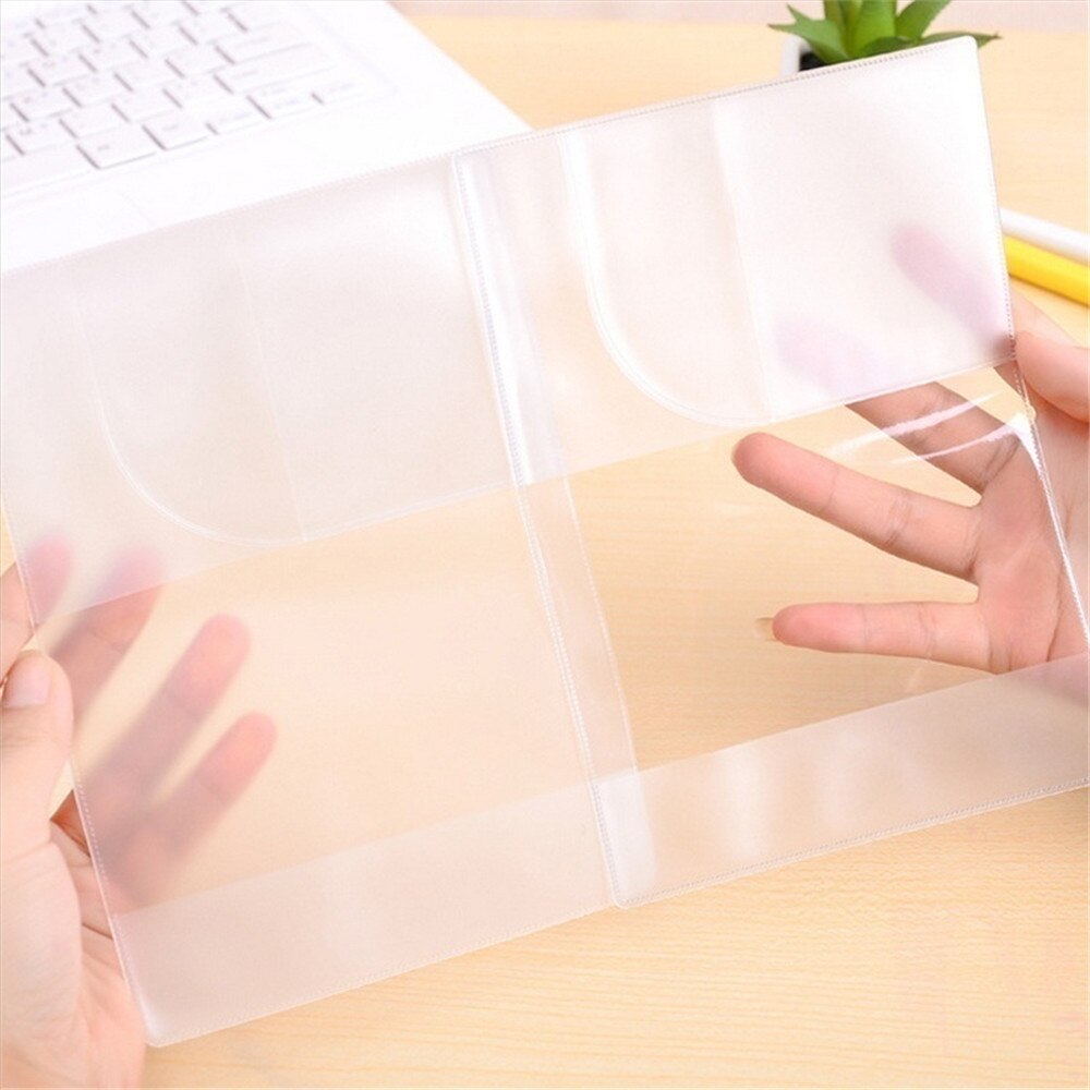 Unisex Business Transparent Matte Passport Cridit Card Waterproof Dirt ID Card Holder Travel Protector Cover Case