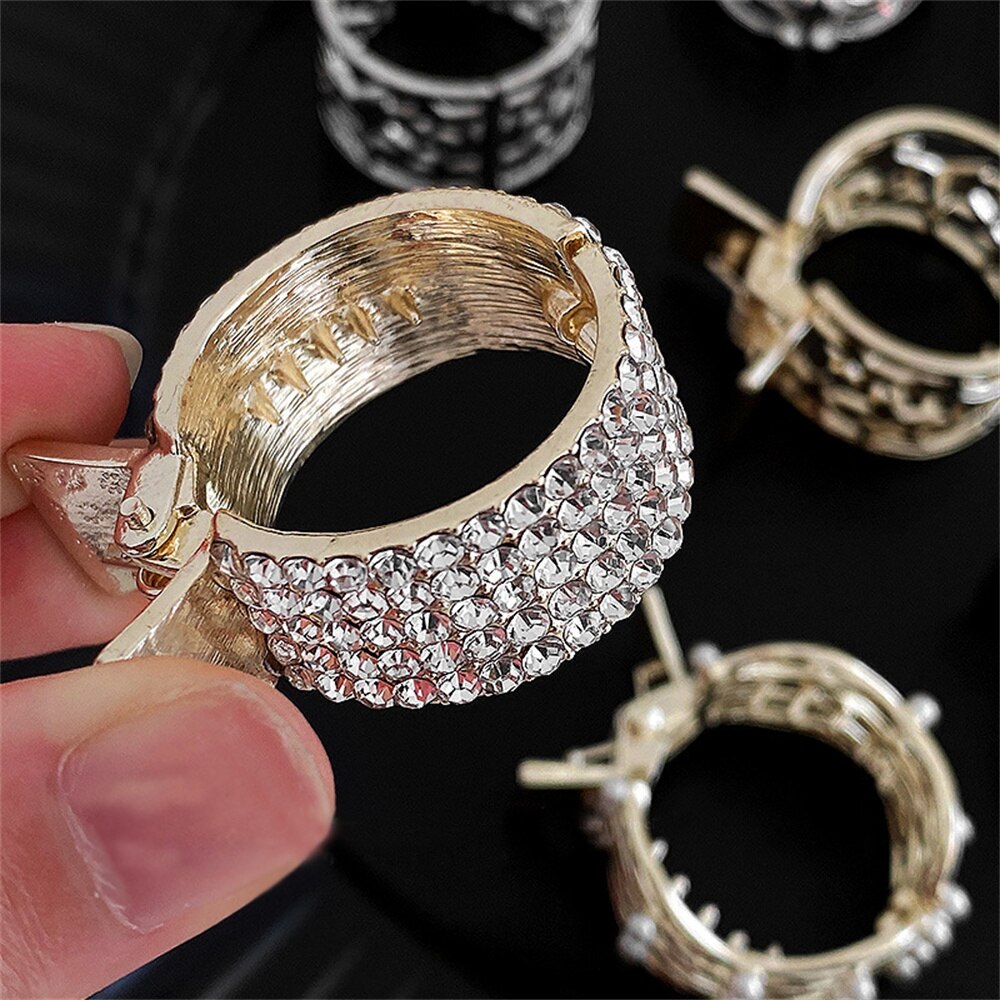 Elegant Luxury Rhinestone Ponytail For Women Cat Ear Hair Claws Hair Clips Barrettes Hairpin Headband Fashion Hair Accessories