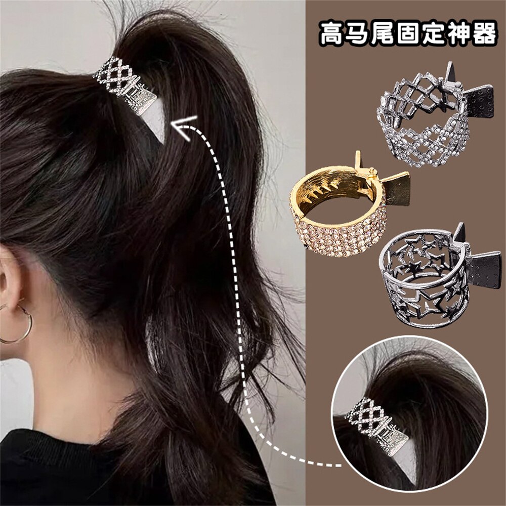 Elegant Luxury Rhinestone Ponytail For Women Cat Ear Hair Claws Hair Clips Barrettes Hairpin Headband Fashion Hair Accessories