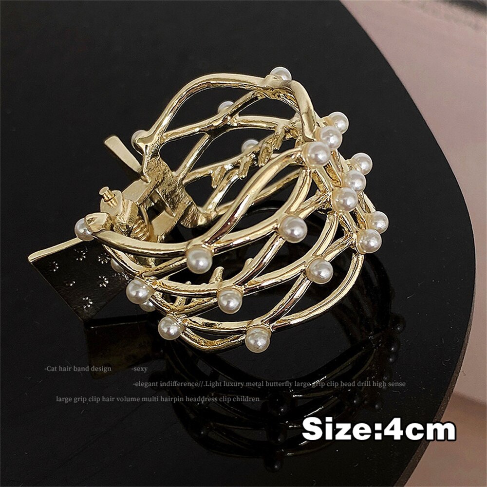 Elegant Luxury Rhinestone Ponytail For Women Cat Ear Hair Claws Hair Clips Barrettes Hairpin Headband Fashion Hair Accessories