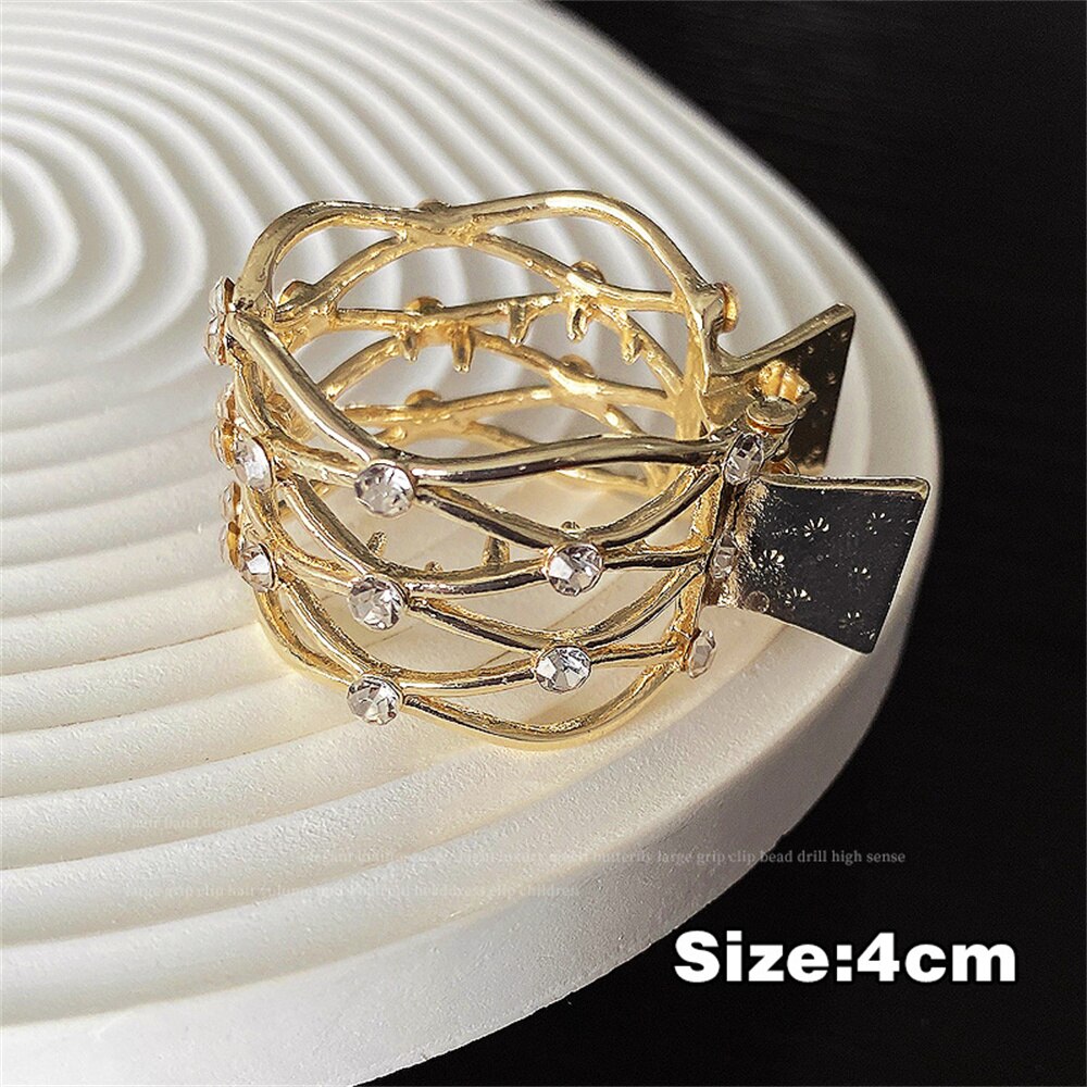 Elegant Luxury Rhinestone Ponytail For Women Cat Ear Hair Claws Hair Clips Barrettes Hairpin Headband Fashion Hair Accessories