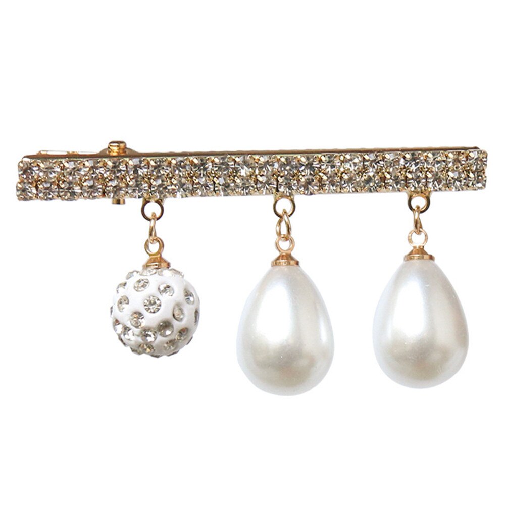 New Women Luxury Shining Crystals Pearls Barrettes Elegant Headband Hair Clips Sweet Hairpins Lady Fashion Hair Accessories