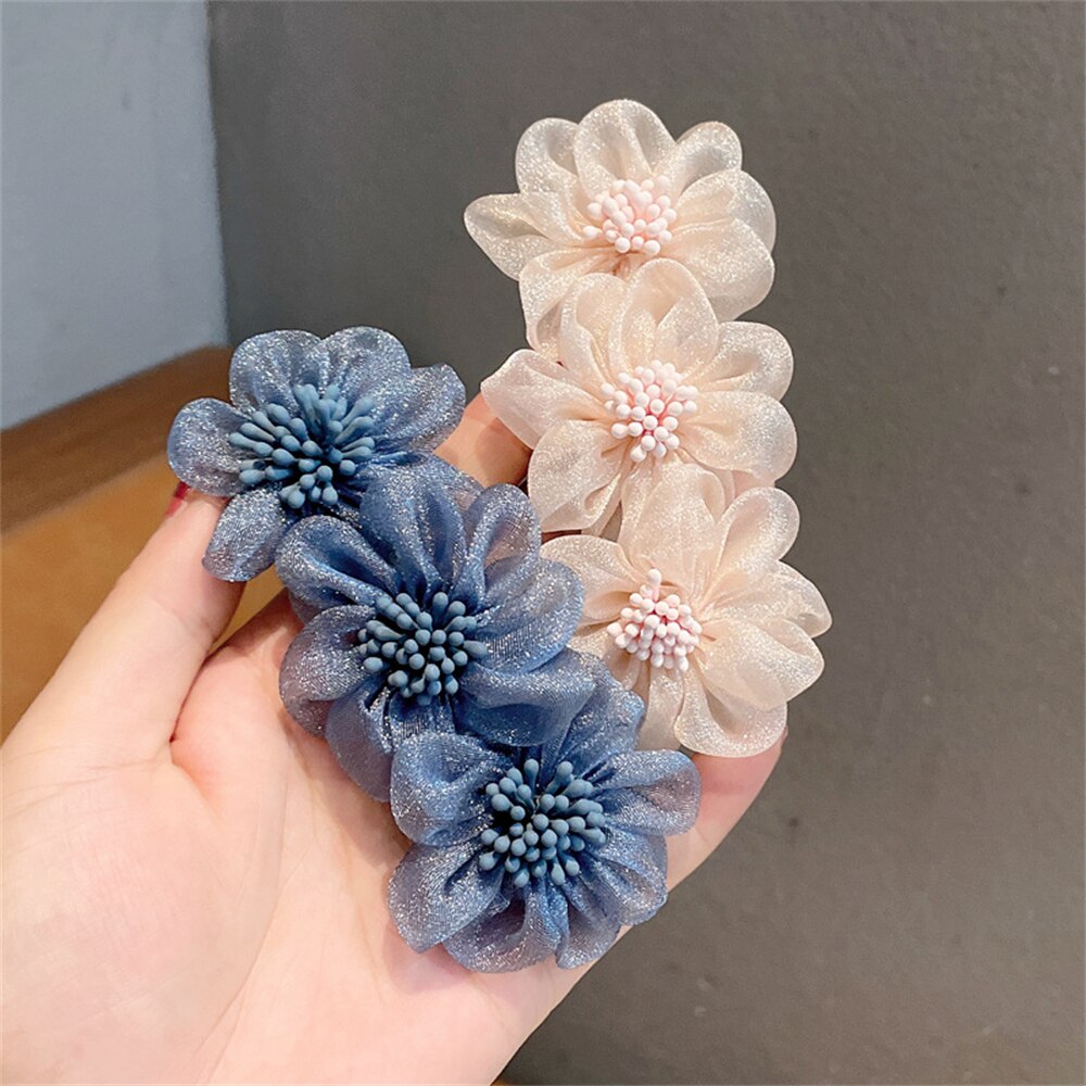 Fashion Flower Headdress Pink Floral Hairpin Spring Clip for Women Hair Jewelry Woman Statement Wedding Girls Hair Accessories Fashion Flower Headdress Pink Floral Hairpin Spring Clip for Women Hair Jewelry Woman Statement Wedding Girls Hair Accessories