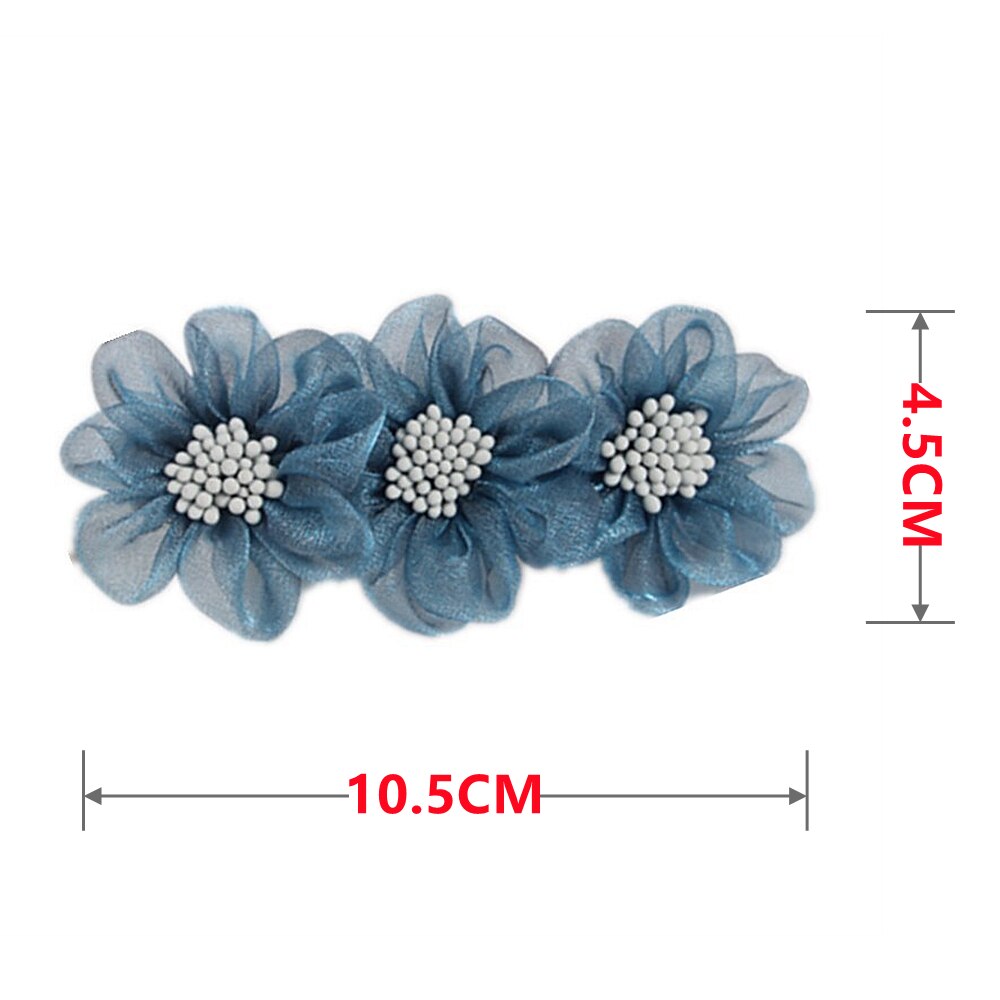 Fashion Flower Headdress Pink Floral Hairpin Spring Clip for Women Hair Jewelry Woman Statement Wedding Girls Hair Accessories