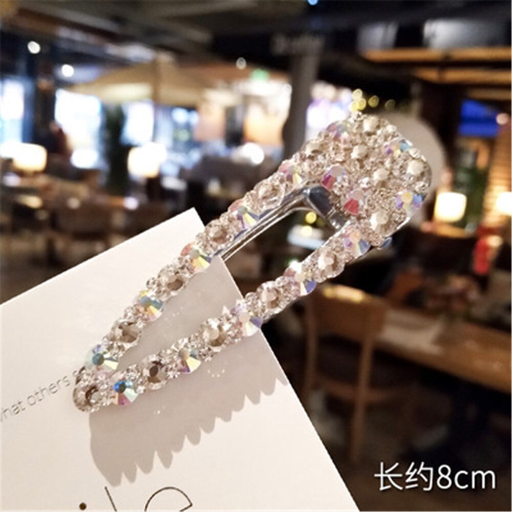 Full Crystal Hairpins Woman Hair Accessories Pearl Hair Clips Korean Style Hair Grip Girls Sweet BB Clips Barrettes Headwear Full Crystal Hairpins Woman Hair Accessories Pearl Hair Clips Korean Style Hair Grip Girls Sweet BB Clips Barrettes Headwear