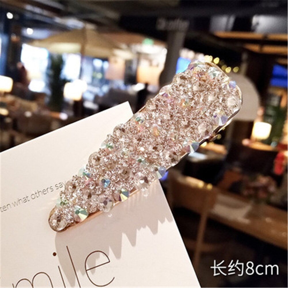 Full Crystal Hairpins Woman Hair Accessories Pearl Hair Clips Korean Style Hair Grip Girls Sweet BB Clips Barrettes Headwear Full Crystal Hairpins Woman Hair Accessories Pearl Hair Clips Korean Style Hair Grip Girls Sweet BB Clips Barrettes Headwear