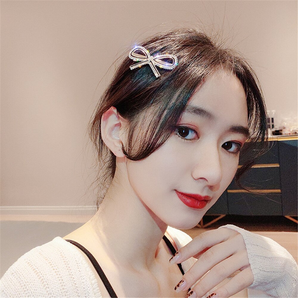 New Girls Floral Simple Rhinestone Barrette Hairpins Headwear Imitation Pearl Flower Bow Hairpin Hair Clips New Girls Floral Simple Rhinestone Barrette Hairpins Headwear Imitation Pearl Flower Bow Hairpin Hair Clips
