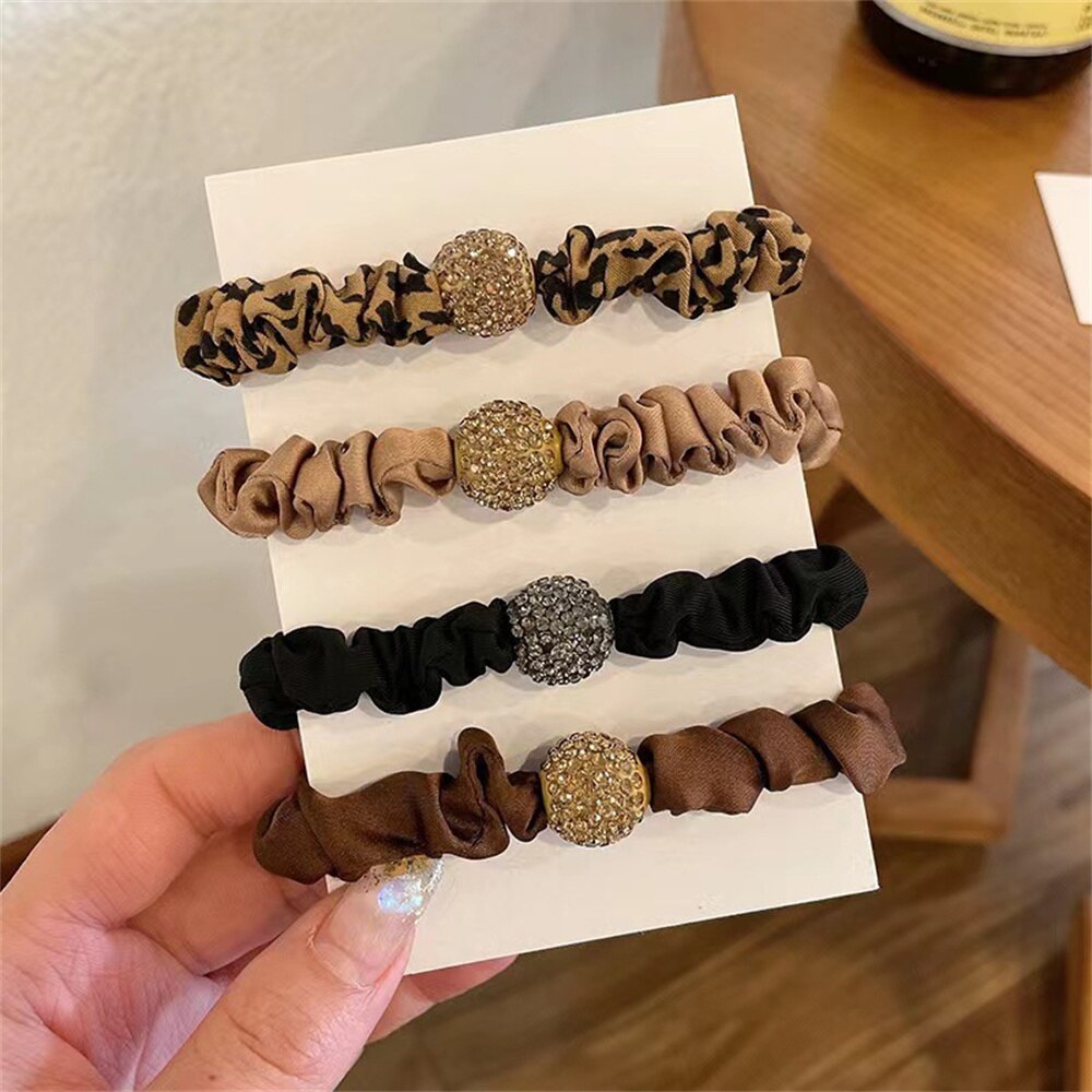Flash Drill Simple Head Rope Temperament Full Drill Headdress Net Red Ins Tie Hair Rope Like Rubber Band Female Hair Ring Flash Drill Simple Head Rope Temperament Full Drill Headdress Net Red Ins Tie Hair Rope Like Rubber Band Female Hair Ring