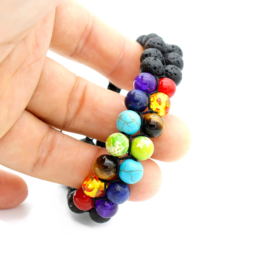 Universe Planets 7 Chakra Healing Beaded Bracelet Natural Lava Stone Diffuser Bracelet Jewelry Bracelet For Women or Men Universe Planets 7 Chakra Healing Beaded Bracelet Natural Lava Stone Diffuser Bracelet Jewelry Bracelet For Women or Men