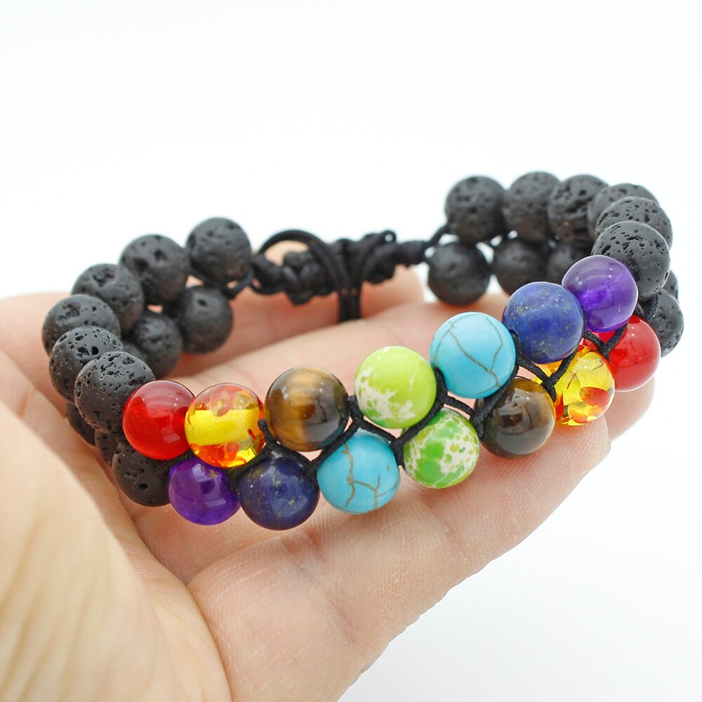 Universe Planets 7 Chakra Healing Beaded Bracelet Natural Lava Stone Diffuser Bracelet Jewelry Bracelet For Women or Men Universe Planets 7 Chakra Healing Beaded Bracelet Natural Lava Stone Diffuser Bracelet Jewelry Bracelet For Women or Men