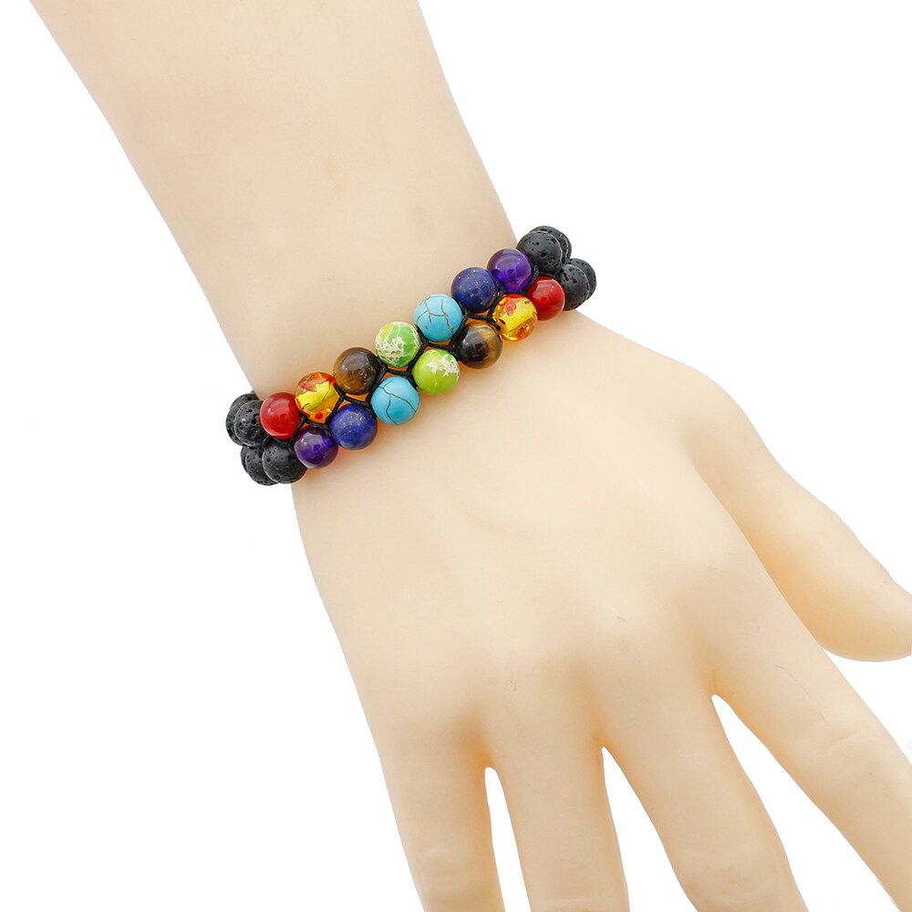 Universe Planets 7 Chakra Healing Beaded Bracelet Natural Lava Stone Diffuser Bracelet Jewelry Bracelet For Women or Men Universe Planets 7 Chakra Healing Beaded Bracelet Natural Lava Stone Diffuser Bracelet Jewelry Bracelet For Women or Men