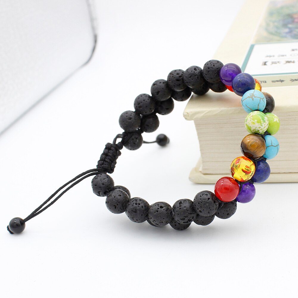 Universe Planets 7 Chakra Healing Beaded Bracelet Natural Lava Stone Diffuser Bracelet Jewelry Bracelet For Women or Men Universe Planets 7 Chakra Healing Beaded Bracelet Natural Lava Stone Diffuser Bracelet Jewelry Bracelet For Women or Men