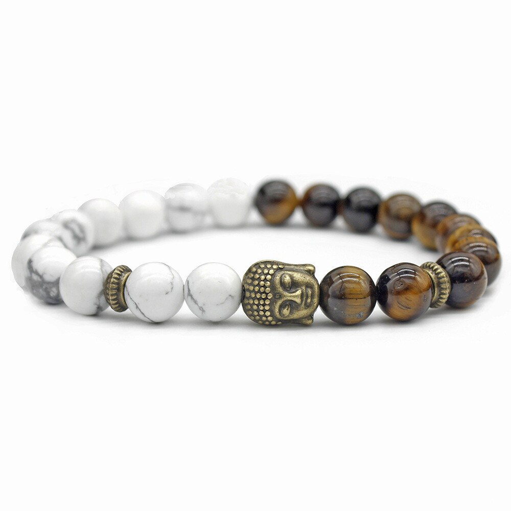 Tiger Eye Stone Bracelet Bangles White Natural White Pine Volcanic Charm Bead Bracelet For Women Men Essential Oil Yoga Bracelet Tiger Eye Stone Bracelet Bangles White Natural White Pine Volcanic Charm Bead Bracelet For Women Men Essential Oil Yoga Bracelet