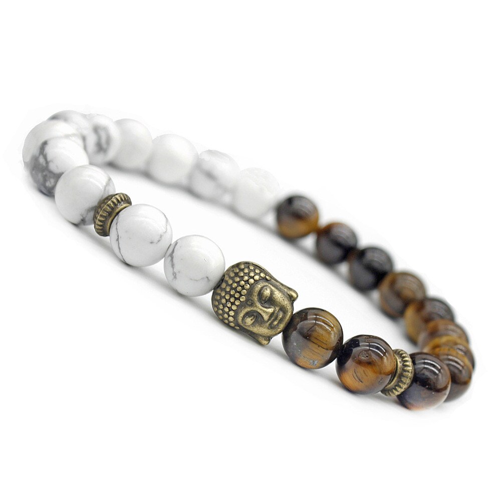 Tiger Eye Stone Bracelet Bangles White Natural White Pine Volcanic Charm Bead Bracelet For Women Men Essential Oil Yoga Bracelet Tiger Eye Stone Bracelet Bangles White Natural White Pine Volcanic Charm Bead Bracelet For Women Men Essential Oil Yoga Bracelet