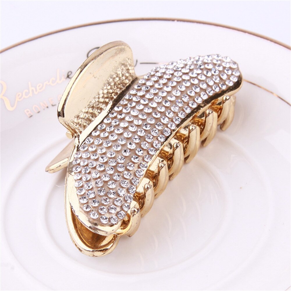 1PC Rhinestone Hair Clips Crab Hair Claw for Girl Hairpins Barrettes Headwear Women Pearl Hair Accessories Fashion 1PC Rhinestone Hair Clips Crab Hair Claw for Girl Hairpins Barrettes Headwear Women Pearl Hair Accessories Fashion