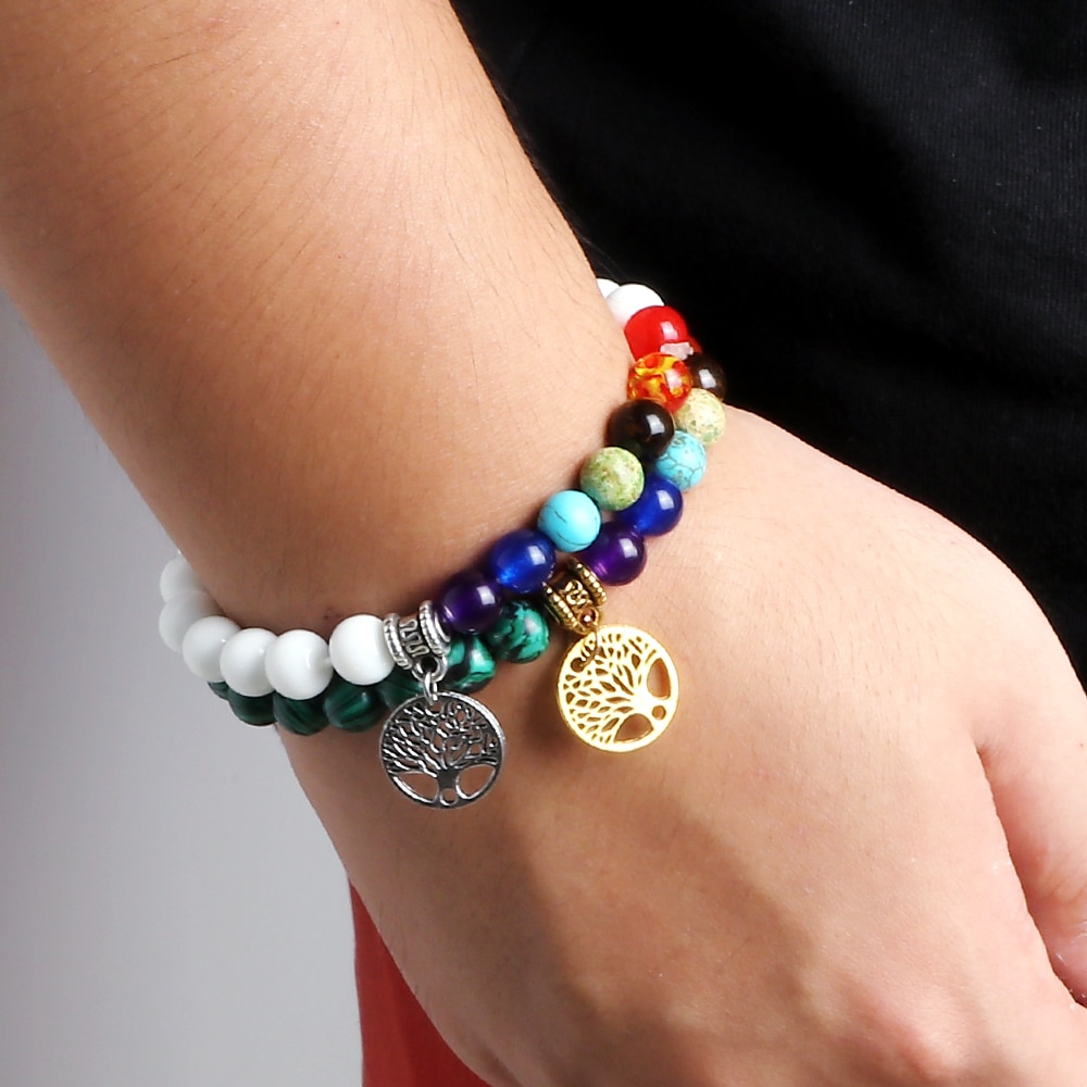 Hot 7 Chakra Life Tree Bracelets Natural Stone Reiki Healing Engry Beads Bangles Women Men Yoga Bracelet Meditation Jewelry Gift Hot 7 Chakra Life Tree Bracelets Natural Stone Reiki Healing Engry Beads Bangles Women Men Yoga Bracelet Meditation Jewelry Gift