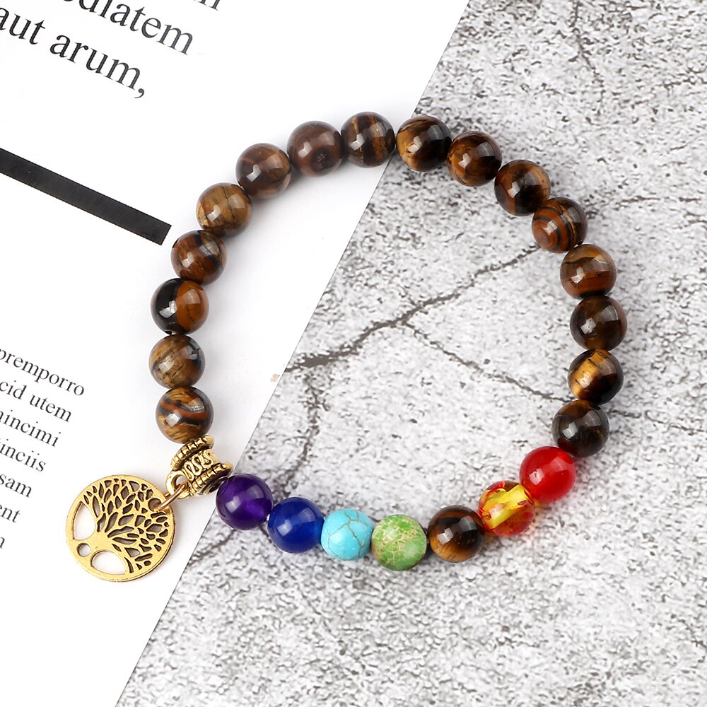 Hot 7 Chakra Life Tree Bracelets Natural Stone Reiki Healing Engry Beads Bangles Women Men Yoga Bracelet Meditation Jewelry Gift Hot 7 Chakra Life Tree Bracelets Natural Stone Reiki Healing Engry Beads Bangles Women Men Yoga Bracelet Meditation Jewelry Gift