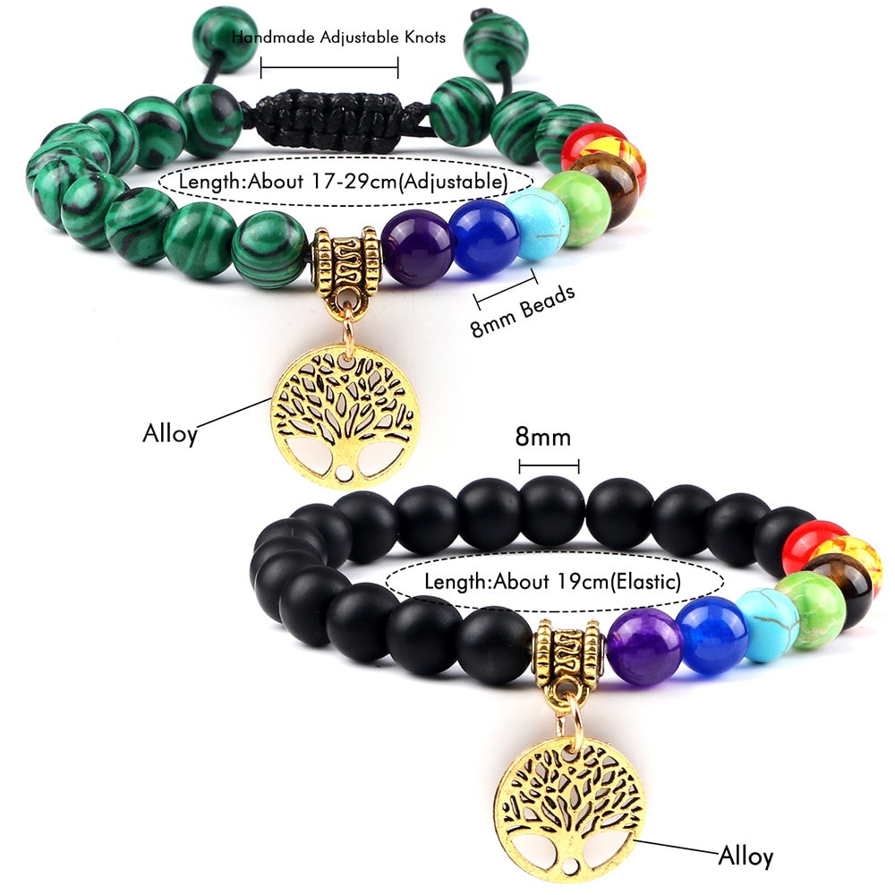 Hot 7 Chakra Life Tree Bracelets Natural Stone Reiki Healing Engry Beads Bangles Women Men Yoga Bracelet Meditation Jewelry Gift Hot 7 Chakra Life Tree Bracelets Natural Stone Reiki Healing Engry Beads Bangles Women Men Yoga Bracelet Meditation Jewelry Gift