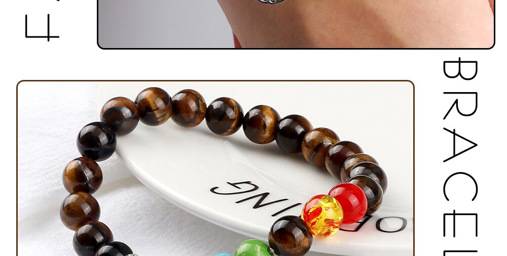 Hot 7 Chakra Life Tree Bracelets Natural Stone Reiki Healing Engry Beads Bangles Women Men Yoga Bracelet Meditation Jewelry Gift