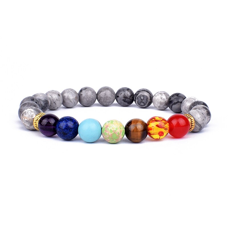 Natural Stone 7 Chakra Bracelets & Bangles Tiger Eye Bead Yoga Balance Bracelet Men New Buddha Prayer Jewelry pulseira masculina Natural Stone 7 Chakra Bracelets & Bangles Tiger Eye Bead Yoga Balance Bracelet Men New Buddha Prayer Jewelry pulseira masculina