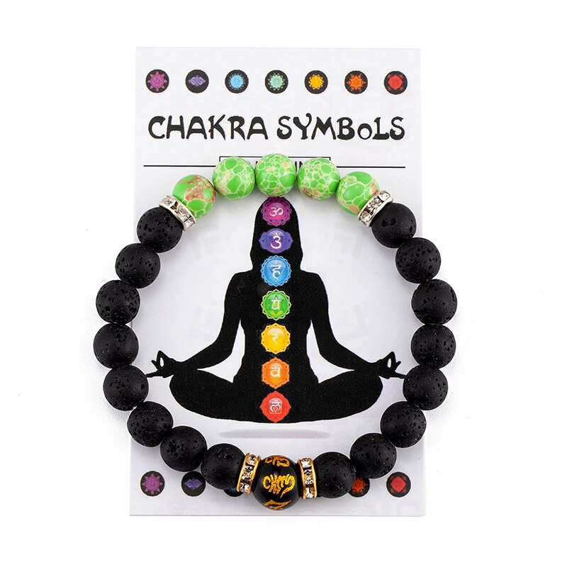 7 Chakra Bracelet with Meaning Cardfor Men Women Natural Crystal Healing Anxiety Jewellery Mandala Yoga Meditation Bracelet Gift 7 Chakra Bracelet with Meaning Cardfor Men Women Natural Crystal Healing Anxiety Jewellery Mandala Yoga Meditation Bracelet Gift