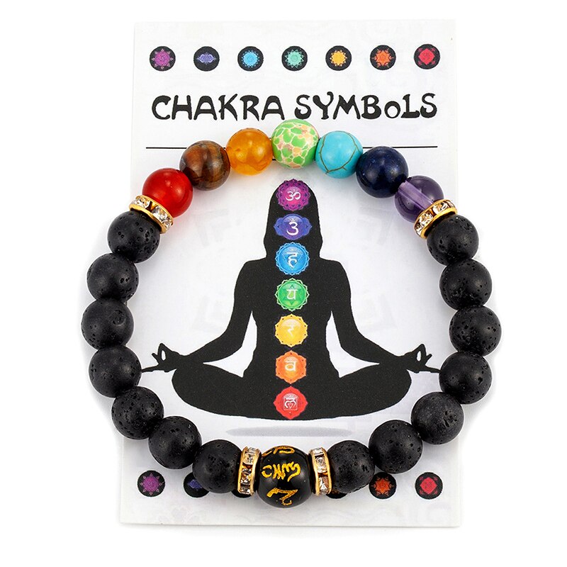 7 Chakra Bracelet with Meaning Cardfor Men Women Natural Crystal Healing Anxiety Jewellery Mandala Yoga Meditation Bracelet Gift 7 Chakra Bracelet with Meaning Cardfor Men Women Natural Crystal Healing Anxiety Jewellery Mandala Yoga Meditation Bracelet Gift