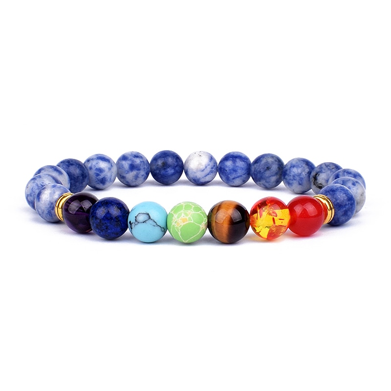 Fashion 7 Chakra Bracelet For Women Men Balance Buddha Reiki Prayer Tiger Eyes Black Natural Stone Beads Yoga Bracelets Jewelry Fashion 7 Chakra Bracelet For Women Men Balance Buddha Reiki Prayer Tiger Eyes Black Natural Stone Beads Yoga Bracelets Jewelry